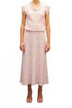 NEW MOLLI cocktail knit skirt in rose
